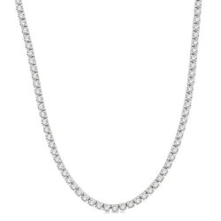 Willow Zinnia Diamond Tennis Necklace