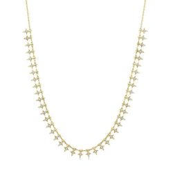 Spike Diamond Fashion Necklace
