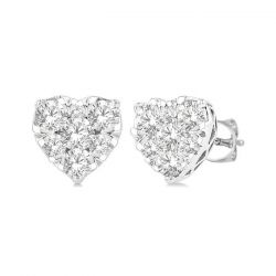Heart Shape Shine Bright Essential Diamond Stud Earrings