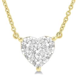 Gale Tivoli Heart Shape Shine Bright Essential Diamond Pendant