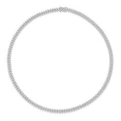 Chevron Diamond Tennis Necklace