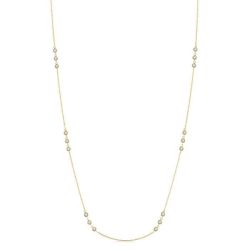 Artemis Gale 3 Stone Diamond Station Necklace