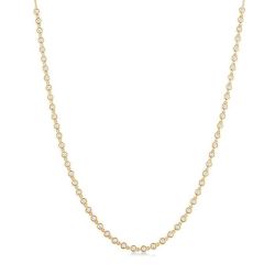 Bezel Set Diamond Tennis Necklace