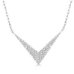 Chevron Diamond Fashion Necklace