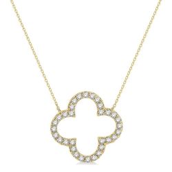 Aurora  Clover Diamond Pendant