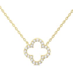 Tamarind  Clover Petite Diamond Fashion Pendant