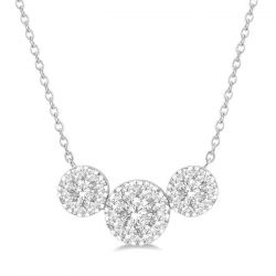 3 Stone Shine Bright Essential Diamond Necklace