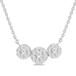 Nyx Nerissa Round Shape Past Present & Future Shine Bright Essential Diamond Necklace