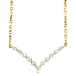 Ember Iolanthe Chevron Petite Diamond Fashion Necklace