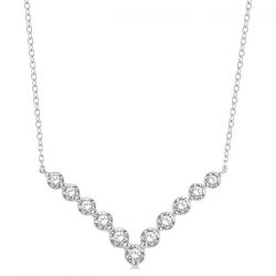 Chevron Diamond Necklace