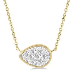 Serenade Kalliope Pear Shape East-West Shine Bright Essential Diamond Pendant