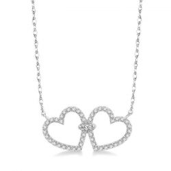 Twin Heart Diamond Necklace