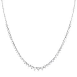 Evergreen Zephyr Halfway Riviera Diamond Necklace