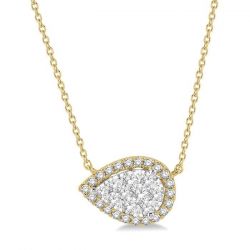 Pear Shape Shine Bright Essential Diamond Necklace