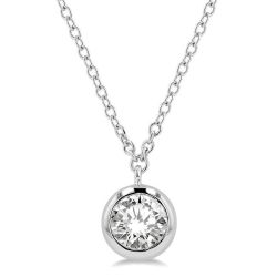 Allure Paragon Round Shape Bezel Set Diamond Pendant