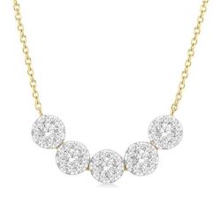 5 Stone Shine Bright Essential Diamond Necklace
