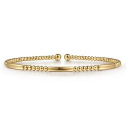 14K Yellow Gold Bujukan Open Bangle