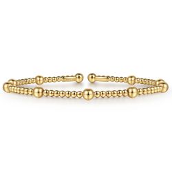 14K Yellow Gold Bujukan Split Bangle