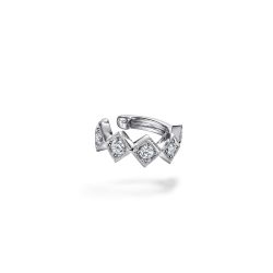 LinXeXe 14K White Gold Diamond Modern