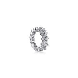 14K White Gold Single Diamond Ear Cuff