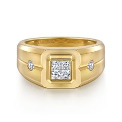 LoVioIon 14K Yellow Gold Diamond Ring