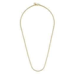22 Inch 2 5mm 14K Yellow Gold Solid Men's Box Chain Necklace