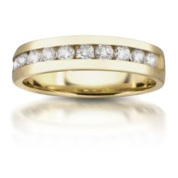 14k Yellow Gold .50tdw Diamond Wedding Band