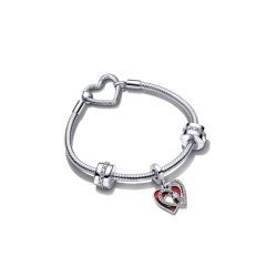 Heart & Keyhole Bracelet Gift Set