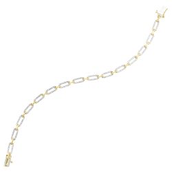 Gold Yellow Gold Diamond Bracelet 1/2ctw