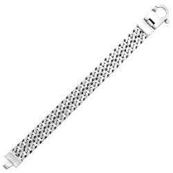 Silver White Gold Bracelet