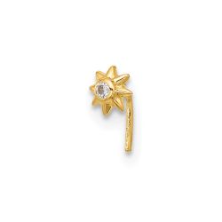 Briar 14k 23 Gauge CZ Sun Nose Stud