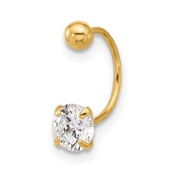 Valora 14k 20 Gauge CZ Eyebrow Jewelry