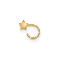 Mirelle 14K 23 Gauge Star Nose Ring Body Jewelry
