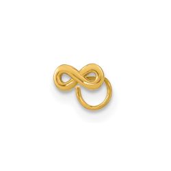 Zevora 14K 22 Gauge Infinity Nose Ring Body Jewelry