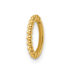 Novelle 14k 14 Gauge Beaded Cartilage Ring