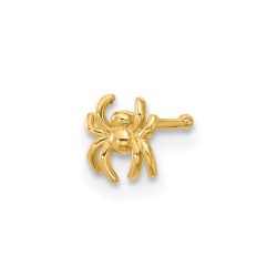 Mirelle 14k 22 Gauge Polished Spider Nose Stud