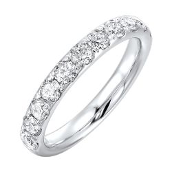 Alira 14K White Gold 1CTW Diamond Band