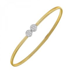 14k Diamond Bangle 1/6 CTW