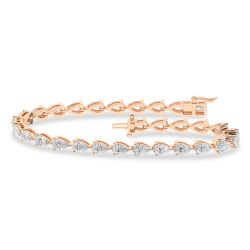 Radiance Tempest 14K Rose Gold lab grown diamond Bracelet