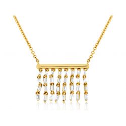 14k Yellow Gold .37ctw Diamond Necklace