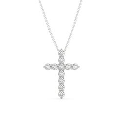 Divine Grace Lab Grown .25 CTW Diamond Cross Necklace