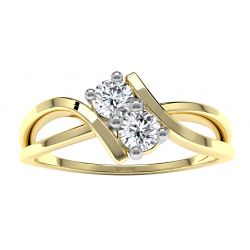 14k Yellow Gold .20ctw Diamond ForeverUs Ring