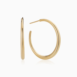 Gold Graduated Open Tube Hoops