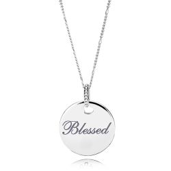 Sterling Silver Blessed Necklace