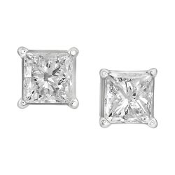 Radiant Allure Lab Grown 1 ctw Diamond Stud Earrings 