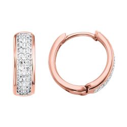 10kt Rose Diamond Fashion Earring 1/4 Ctw