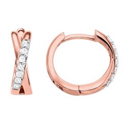 10kt Rose Diamond Fashion Earring 1/6 Ct