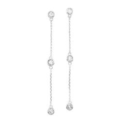 14kt White Gold Earring