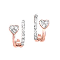 Gold Diamond Earrings 1/4ctw