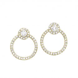 14k Diamond Earrings 3/8ctw